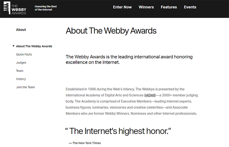 I Webbys